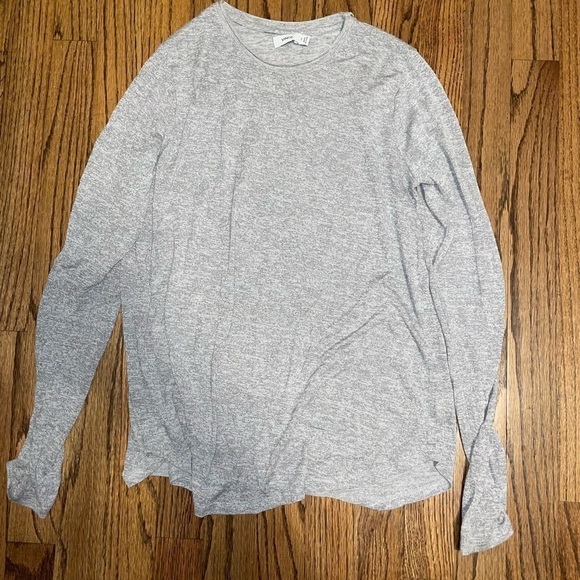Vince Tops - Vince Gray Basic Long Sleeve Size XS